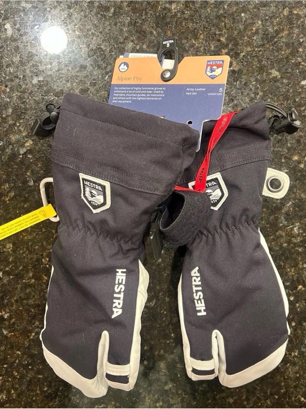 Hestra Unisex Alpine Pro Army Leather Gloves New
